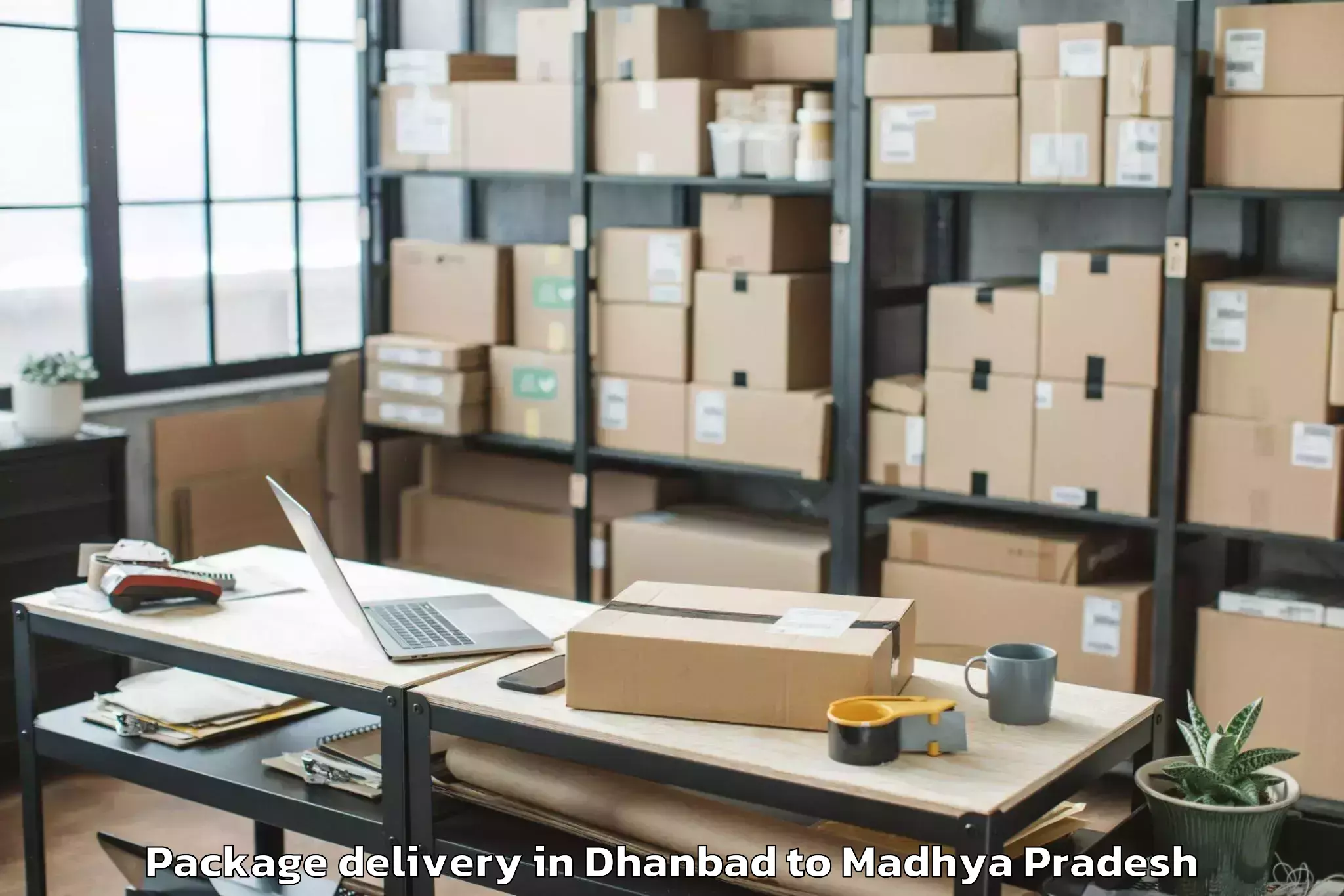 Trusted Dhanbad to Lnct University Bhopal Package Delivery